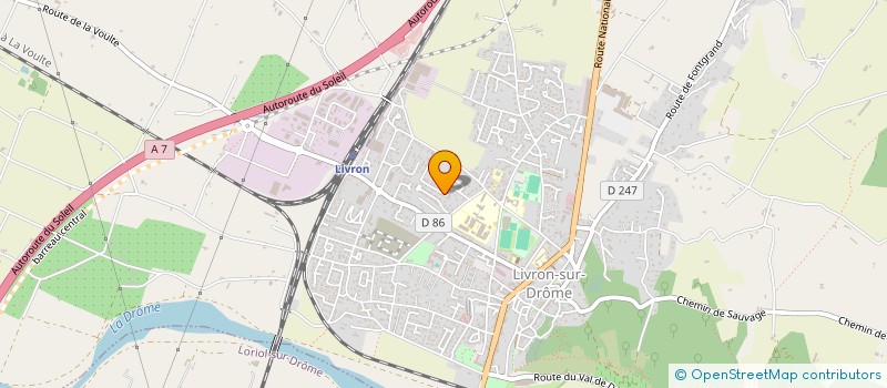 localisation de l'entreprise LM  LIVRON-SUR-DROME