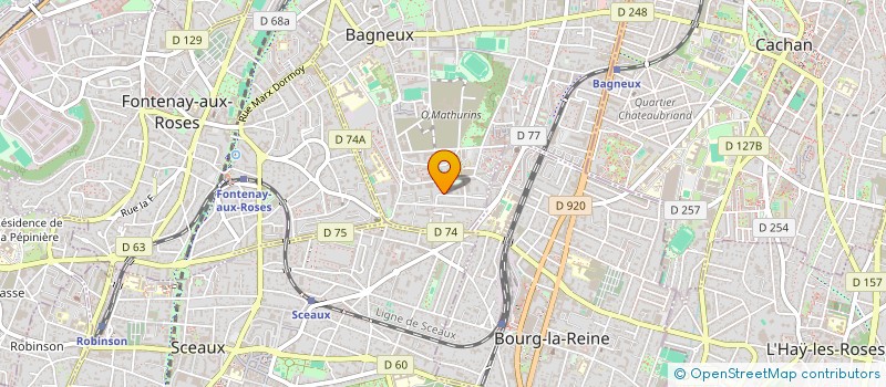 localisation de l'entreprise LM  BAGNEUX