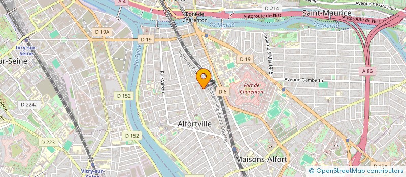 localisation de l'entreprise LM 92 à ALFORTVILLE