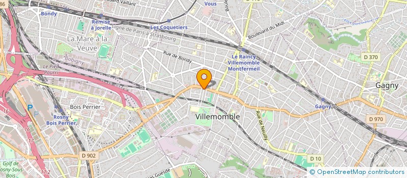 localisation de l'entreprise LM à VILLEMOMBLE