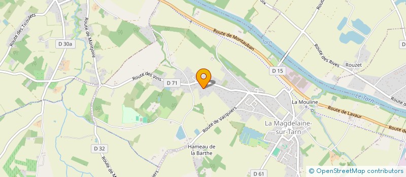 localisation de l'entreprise LM  LA MAGDELAINE-SUR-TARN