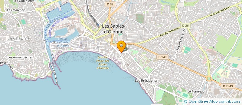 localisation de l'entreprise LM à LES SABLES D'OLONNE