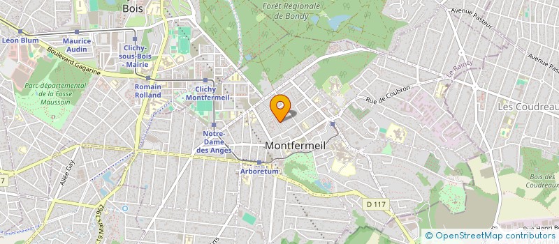 localisation de l'entreprise LM à MONTFERMEIL