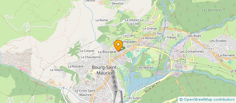 localisation de l'entreprise LM à BOURG-SAINT-MAURICE