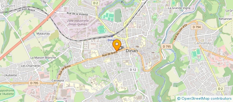 localisation de l'entreprise LM AGENCER à DINAN