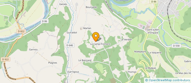 localisation de l'entreprise LM AGRI SERVICES  CAPDENAC-GARE