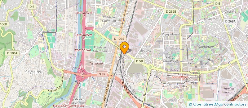 localisation de l'entreprise LM ALPES CONSULTANTS à GRENOBLE