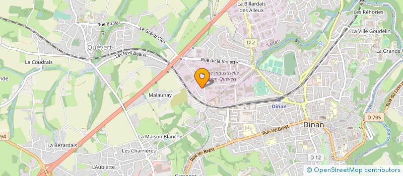 localisation de l'entreprise LM-AN OUEST à QUEVERT