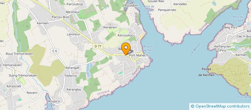 localisation de l'entreprise LM'ANECH à NEVEZ