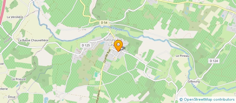 localisation de l'entreprise LM ANGEVIN  BELLEVIGNE-EN-LAYON