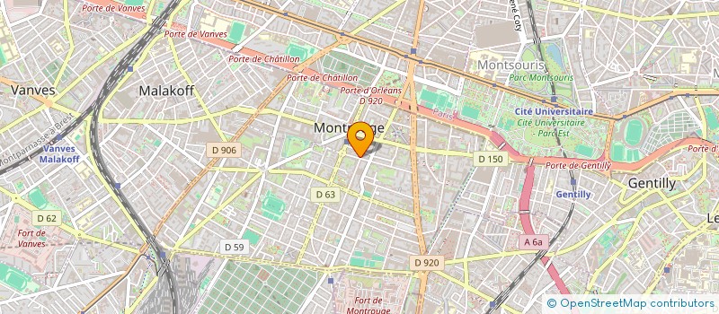 localisation de l'entreprise LM ARCHITECTURE  MONTROUGE