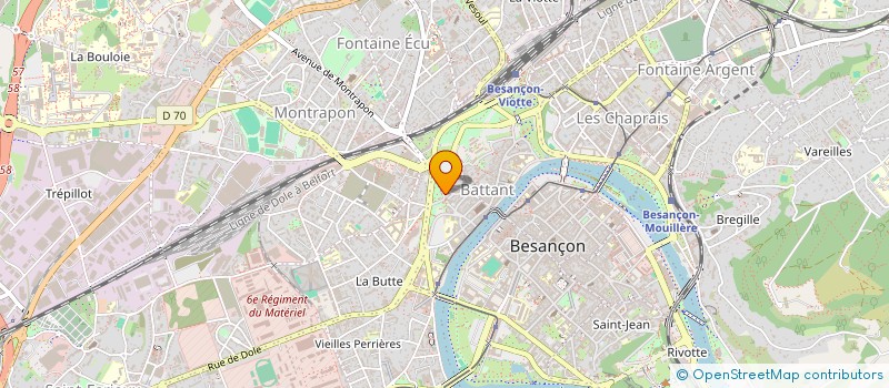 localisation de l'entreprise LM ASSOC MICRO MECAN MAT MEDIC  BESANCON