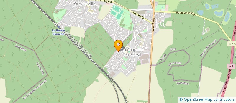 localisation de l'entreprise LM AUTO  LA CHAPELLE-EN-SERVAL