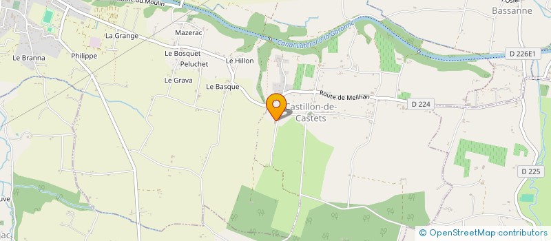 localisation de l'entreprise LM AUTO  CASTETS ET CASTILLON