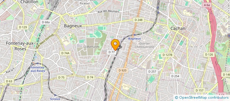 localisation de l'entreprise LM BAT à BAGNEUX