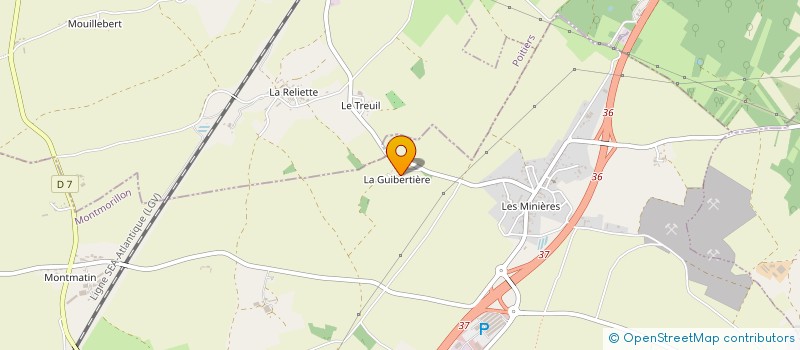 localisation de l'entreprise LM BATIR&NOV'  VALENCE-EN-POITOU