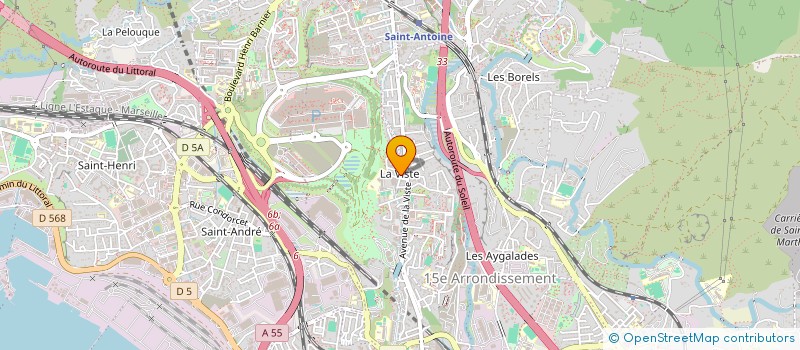 localisation de l'entreprise LM BEAUTE à MARSEILLE 15E ARRONDISSEMENT