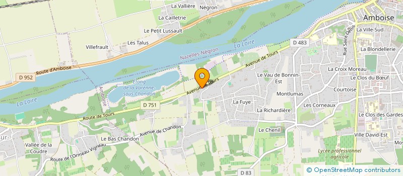 localisation de l'entreprise LM BOIS  AMBOISE