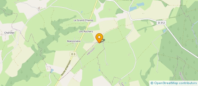 localisation de l'entreprise LM BOIS à SAINT-CAPRAIS