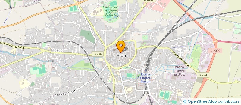 localisation de l'entreprise LM BRASSERIE  RIOM