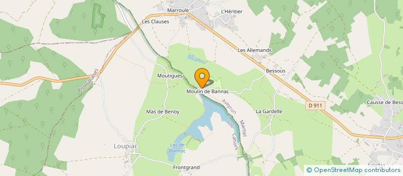 localisation de l'entreprise LM CAMP  MARTIEL