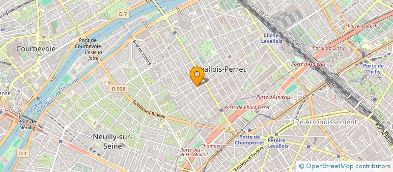 localisation de l'entreprise LM CAPITAL à LEVALLOIS-PERRET