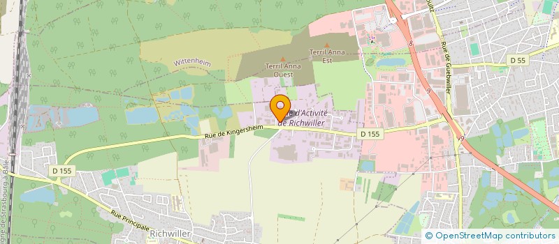 localisation de l'entreprise LM CARRELAGE à RICHWILLER