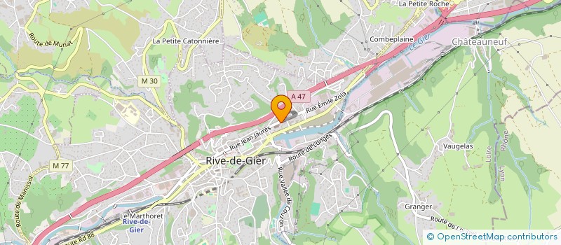 localisation de l'entreprise LM CARRELAGE  DOIZIEUX