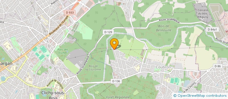localisation de l'entreprise LM CHAUFFAGE à COUBRON