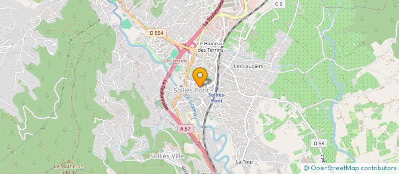 localisation de l'entreprise LM CHICKEN  SOLLIES-PONT