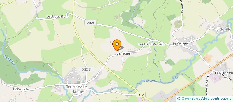 localisation de l'entreprise LM & CO  TEURTHEVILLE-HAGUE