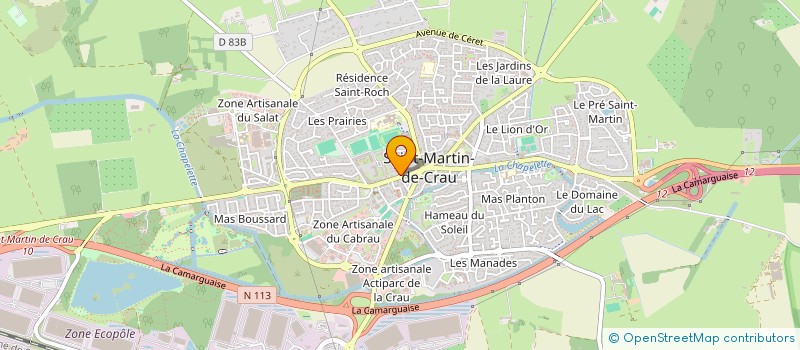 localisation de l'entreprise LM COIFF à SAINT-MARTIN-DE-CRAU