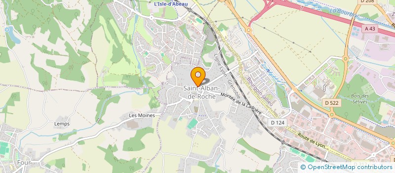 localisation de l'entreprise LM COIFFER  SAINT-ALBAN-DE-ROCHE