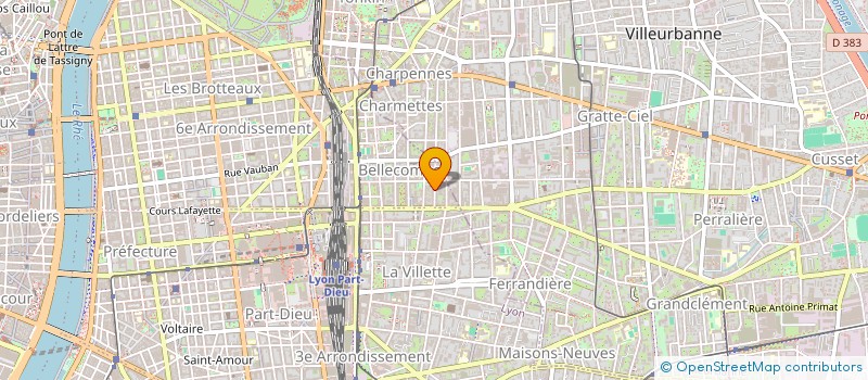 localisation de l'entreprise LM COM  LYON