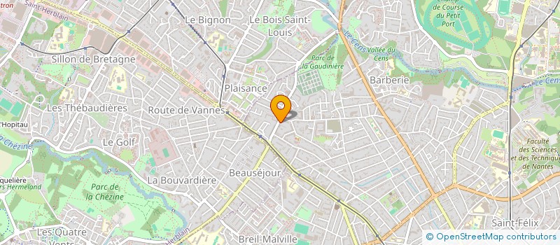 localisation de l'entreprise LM CONSEIL ET FORMATION à NANTES