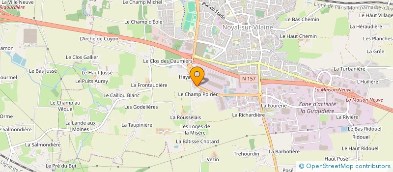 localisation de l'entreprise LM CONSEIL & RENOV  NOYAL-SUR-VILAINE