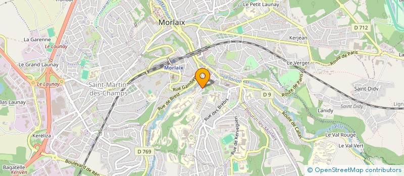 localisation de l'entreprise LM CONSTRUC  MORLAIX