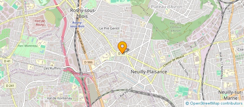 localisation de l'entreprise LM CONSULTANT à ROSNY-SOUS-BOIS