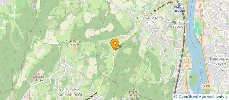 localisation de l'entreprise LM CONSULTING  CURIS-AU-MONT-D'OR