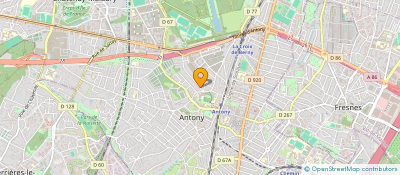 localisation de l'entreprise LM COURTAGE à ANTONY