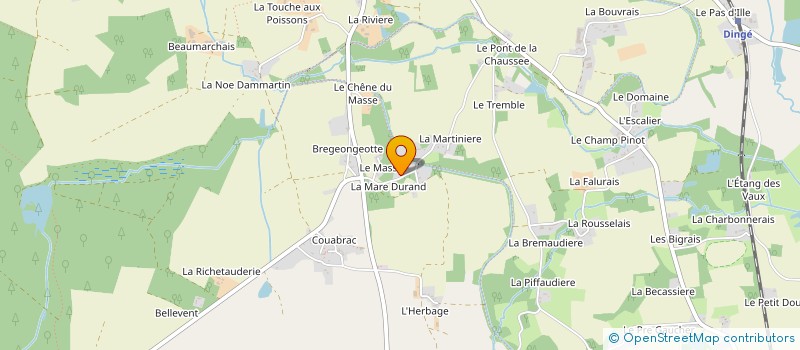 localisation de l'entreprise LM COUVERTURE  DINGE