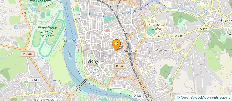 localisation de l'entreprise LM COUVERTURE à VICHY