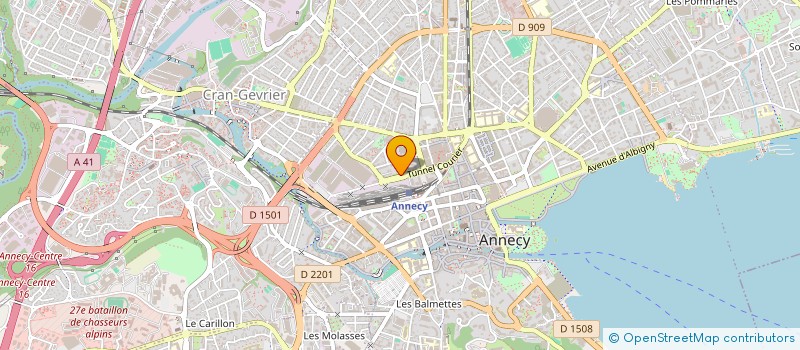 localisation de l'entreprise LM CREATION à ANNECY