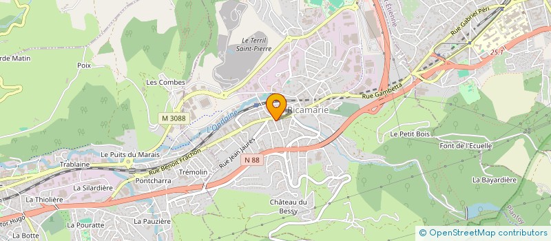 localisation de l'entreprise LM CREATIONS à LA RICAMARIE