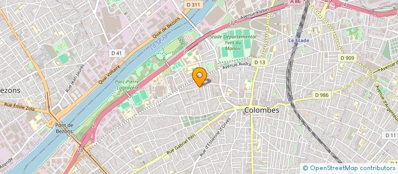 localisation de l'entreprise LM CVC à COLOMBES