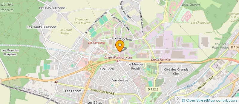 localisation de l'entreprise LM DANSE / FITNESS à DREUX