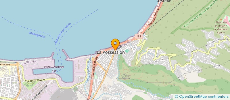 localisation de l'entreprise LM DEVELOPPEMENT à LA POSSESSION