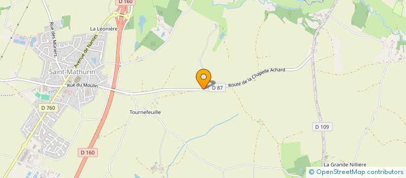 localisation de l'entreprise LM DIFFUSION à VAIRE