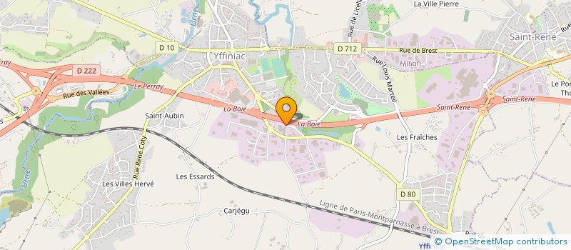 localisation de l'entreprise LM DISTRIBUTION à YFFINIAC