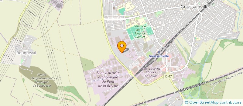 localisation de l'entreprise LM DISTRIBUTION à GOUSSAINVILLE